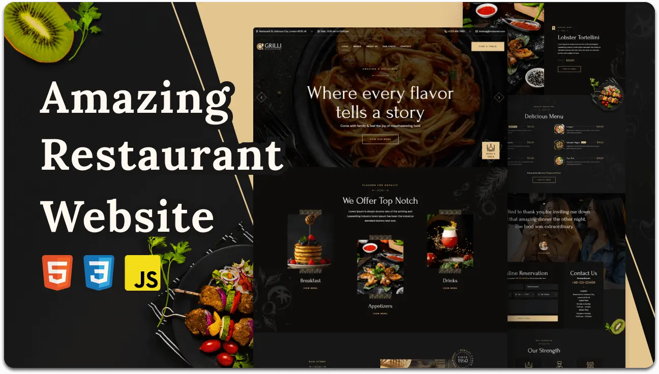 Grilli Restaurant Website